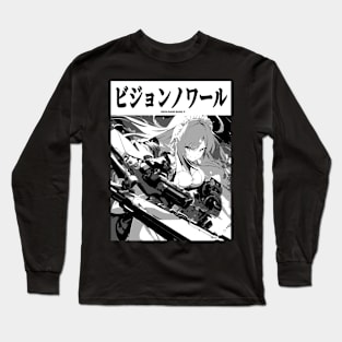 Cyberpunk Cyborg Maid Girl Japanese Vaporwave Urban Aesthetic 4 Long Sleeve T-Shirt